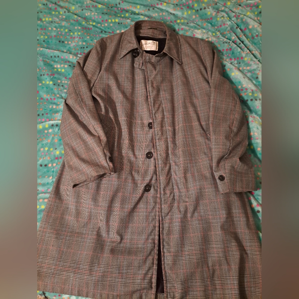 All Weather coat by Campus. Beautiful pattern,  excellent condition.  Warm